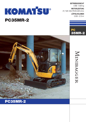 Mini bageri Komatsu PC35MR-2