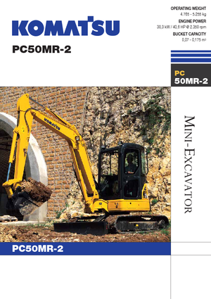 Mini bageri Komatsu PC50MR-2