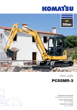 Mini bageri Komatsu PC55MR-3