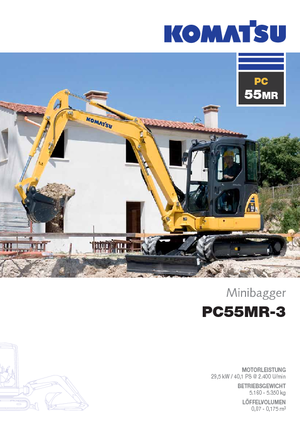 Mini bageri Komatsu PC55MR-3