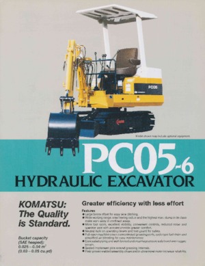 Mini bageri Komatsu PC05-6