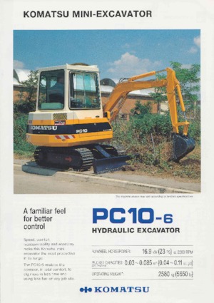 Mini bageri Komatsu PC10-6