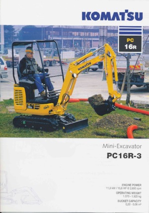 Mini bageri Komatsu PC16R-3