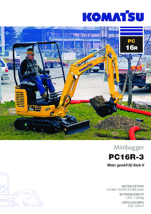 Mini bageri Komatsu PC16R-3HS