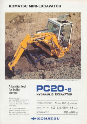Mini bageri Komatsu PC20-6