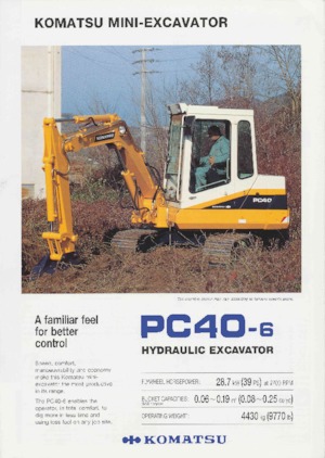 Mini bageri Komatsu PC40-6