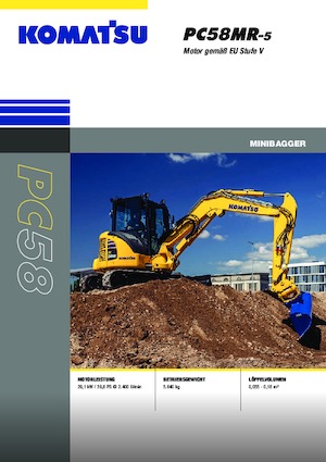 Mini bageri Komatsu PC58MR-5E0
