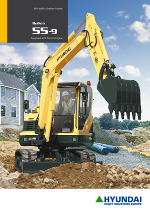 Mini bageri Hyundai R55W-9A