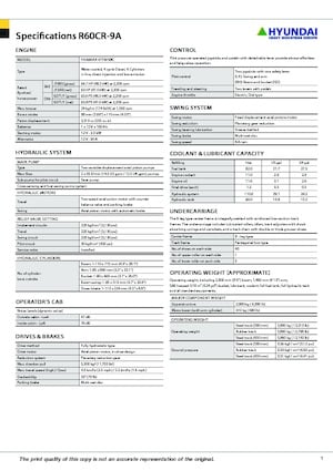 Mini bageri Hyundai R60CR-9A