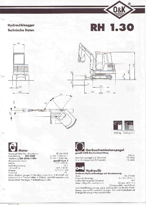 Mini bageri O&K RH 1.30