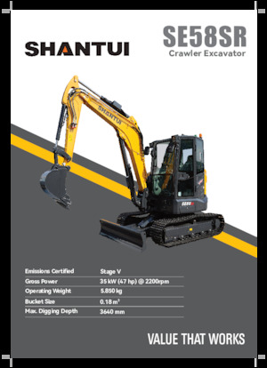Mini bageri Shantui SE58SR