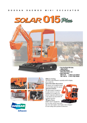 Mini bageri Doosan Solar 015 Plus