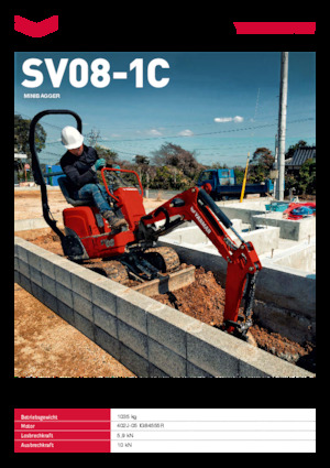 Mini bageri Yanmar SV08-1C