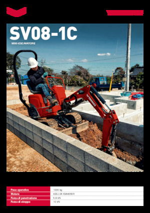 Mini bageri Yanmar SV08-1C