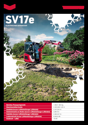 Električni rovokopač gusjeničar Yanmar SV17e