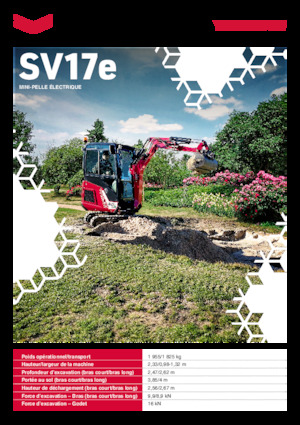 Električni rovokopač gusjeničar Yanmar SV17e