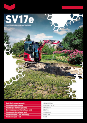 Električni rovokopač gusjeničar Yanmar SV17e