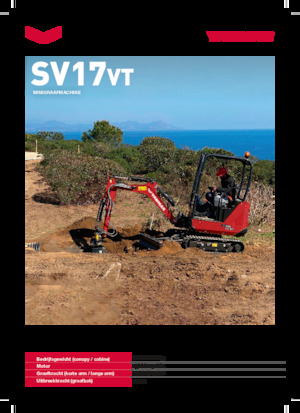 Mini bageri Yanmar SV17VT