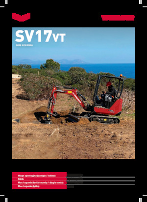 Mini bageri Yanmar SV17VT