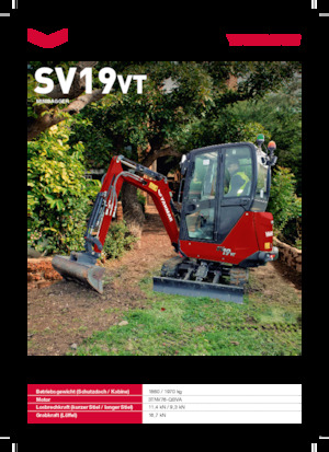 Mini bageri Yanmar SV19VT