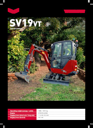 Mini bageri Yanmar SV19VT
