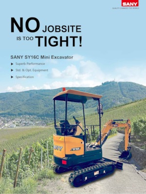 Mini bageri Sany SY16C
