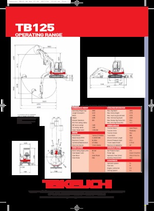 Mini bageri Takeuchi TB 125