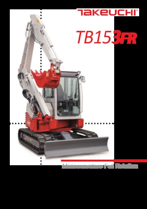 Mini bageri Takeuchi TB 153 FR