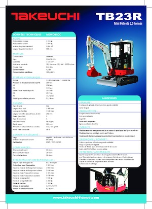 Mini bageri Takeuchi TB 23 R