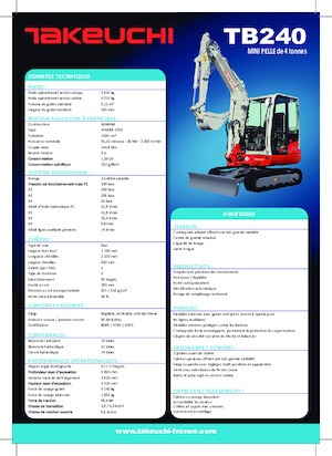 Mini bageri Takeuchi TB 240