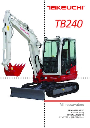 Mini bageri Takeuchi TB 240