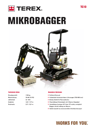 Mini bageri Terex TC 10 Z