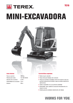 Mini bageri Terex TC 16
