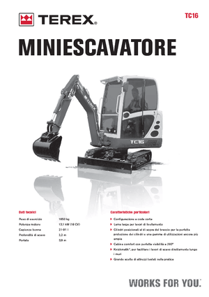 Mini bageri Terex TC 16
