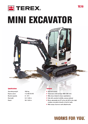 Mini bageri Terex TC 19 Z
