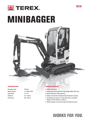 Mini bageri Terex TC 19 Z