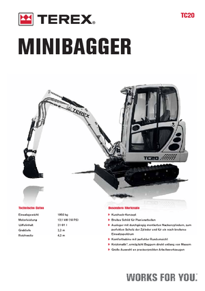 Mini bageri Terex TC 20