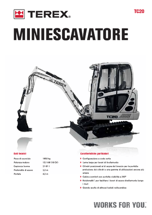 Mini bageri Terex TC 20