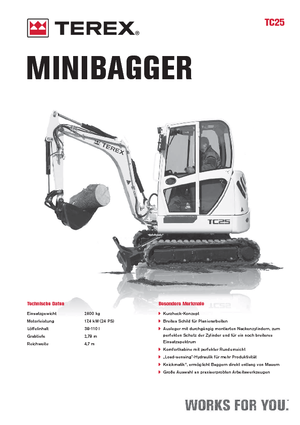 Mini bageri Terex TC 25