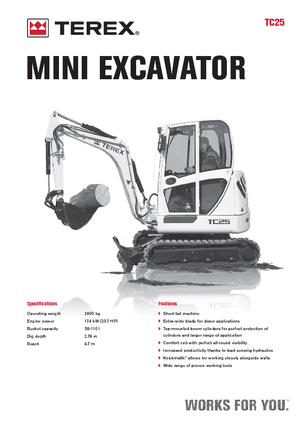 Mini bageri Terex TC 25