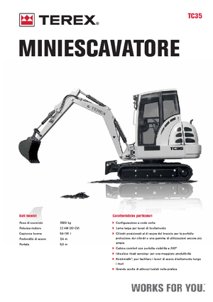 Mini bageri Terex TC 35