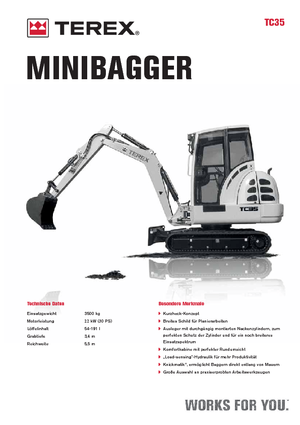 Mini bageri Terex TC 35