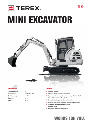 Mini bageri Terex TC 35