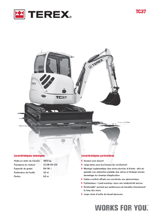 Mini bageri Terex TC 37
