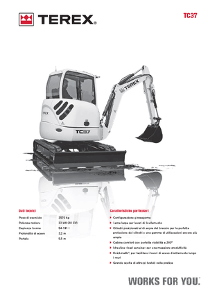 Mini bageri Terex TC 37
