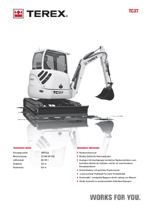 Mini bageri Terex TC 37