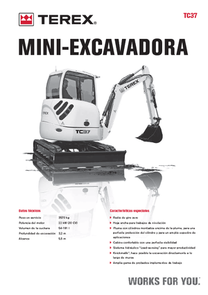 Mini bageri Terex TC 37