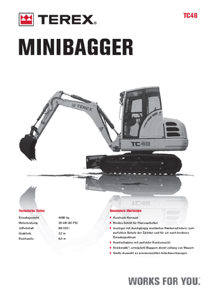 Mini bageri Terex TC 48