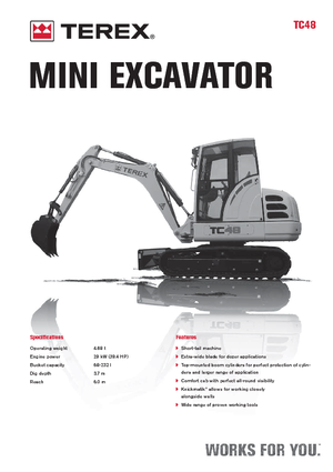 Mini bageri Terex TC 48