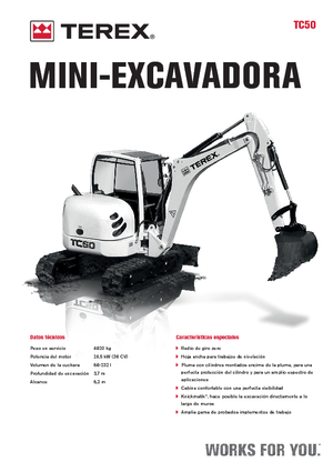 Mini bageri Terex TC 50